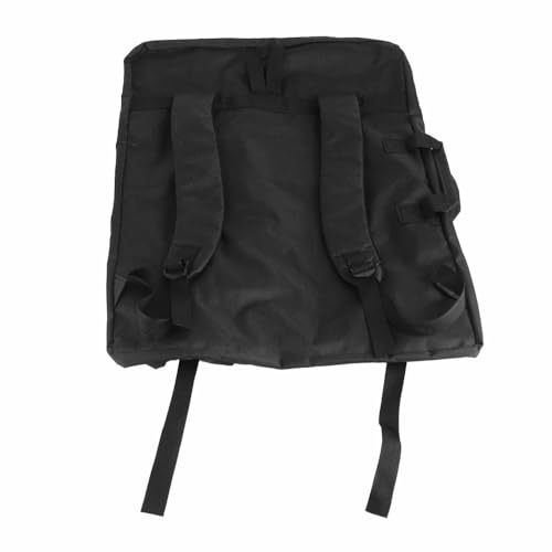 Canvas 4K Drawing Board Carrying Bag, Large Art Portfolio Case with Adjustable Shoulder Strap and Zipper Pockets, Black