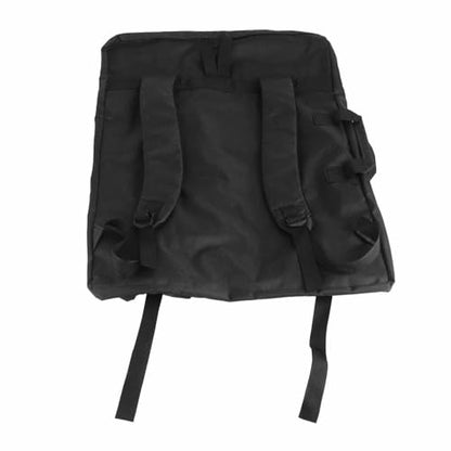 Canvas 4K Drawing Board Carrying Bag, Large Art Portfolio Case with Adjustable Shoulder Strap and Zipper Pockets, Black