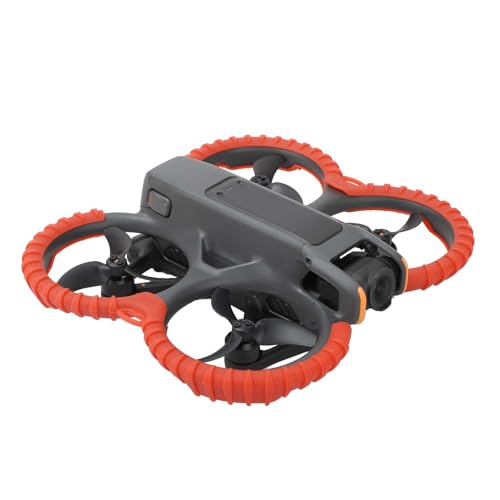 Avata 2 Propeller Guard Protector, Anti-Collision Prop Bumper Silicone Protective Cover Ring for DJI Avata 2 Accessories - color: Red
