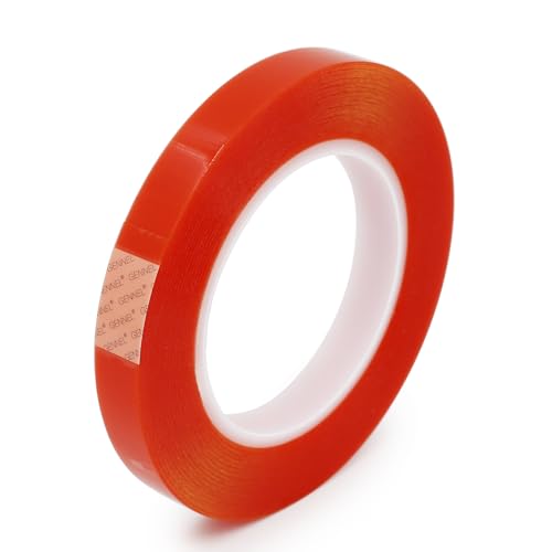 15mm x 25M (0.6" x 82ft) Clear Double Sided Strong Adhesive PET Tape - size: 15mm