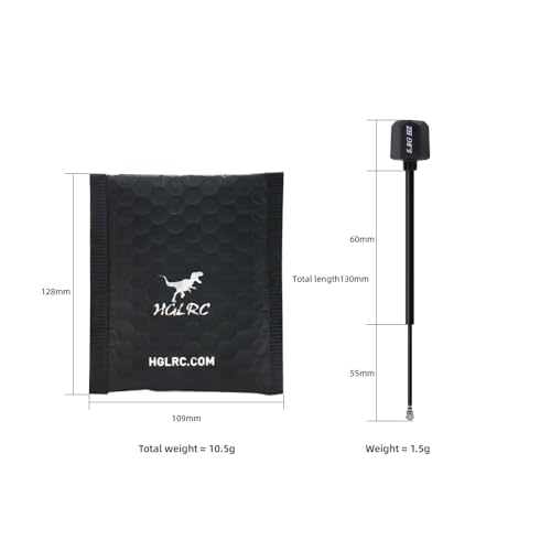 HGLRC LHCP IPEX FPV Mini V2 Antenna Hammer 2.5dBi for RC Drone - style: LHCP IPEX