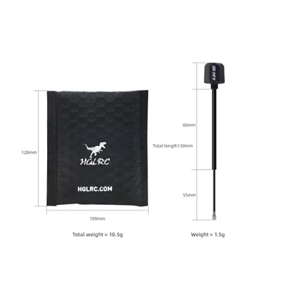 HGLRC LHCP IPEX FPV Mini V2 Antenna Hammer 2.5dBi for RC Drone - style: LHCP IPEX