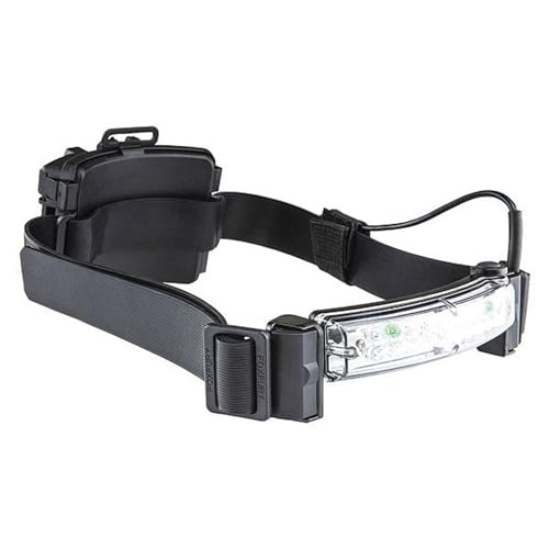 FoxFury Command+ LoPro White/Green LED Headlamp/Helmet Light, Fire and Impact Resistant, Waterproof, 100 Lumens -420-L06 - style: White/Green LED 100 Lumens