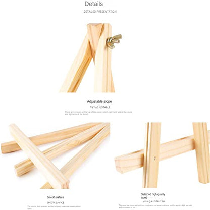 ANDES 9in Wood Tabletop Painting Easels12 Pack, Arts & Crafts Display Stand - style: 12pack