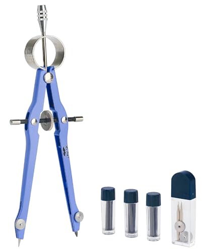Mr. Pen- Professional Compass for Geometry, Extra Lead - color: Light Blue