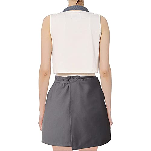 FreeNFond Artist Apron for Arts Women Men Canvas Painting Aprons - color: Grey