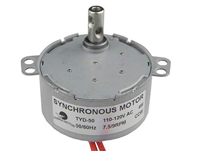CHANCS TYD-50 Synchronous Motor 110V AC 7.5-9RPM CCW Fixed Rotation 4W Turntable Gear Box for Microwave Oven - size: 7.5/9RPM CCW