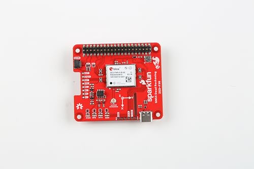 SparkFun GPS-RTK Dead Reckoning pHAT for Raspberry Pi, 3D IMU Sensor, Wheel Ticks, a Vehicle Dynamics Model, Correction Data, and GNSS Measurements. Dimensions: (2.56" x 2.22")