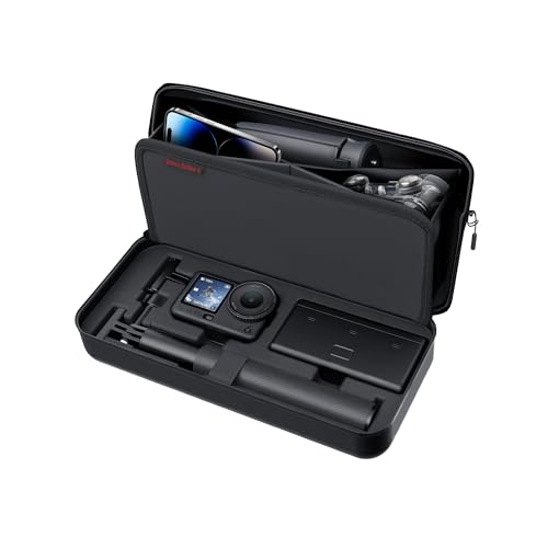 CYNOVA Carrying Case for DJI Osmo Action 6, PU Protective Storage Bag