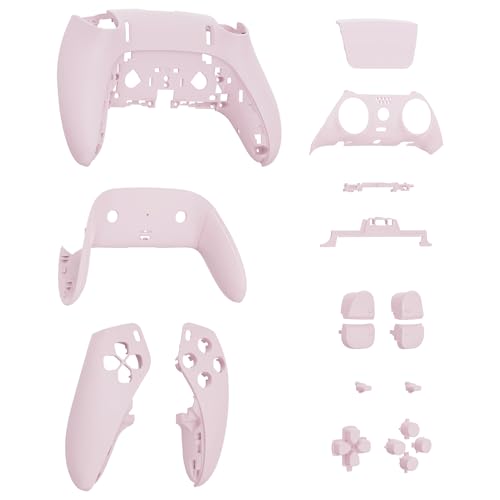 eXtremeRate Full Set Shell with Buttons Compatible with p s 5 Edge Controller, Cherry Blossoms Pink Replacement Decorative Trim Shell Front Back Plates Compatible with p s 5 Edge Controller - color: Cherry Blossoms Pink