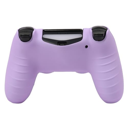 Cat Among Blossoming Branches Design Controller Skin Cover with 2 Thumb Grips Compatible with PS4/Playstation 4 Slim/Pro Controller - color: Cat Purple