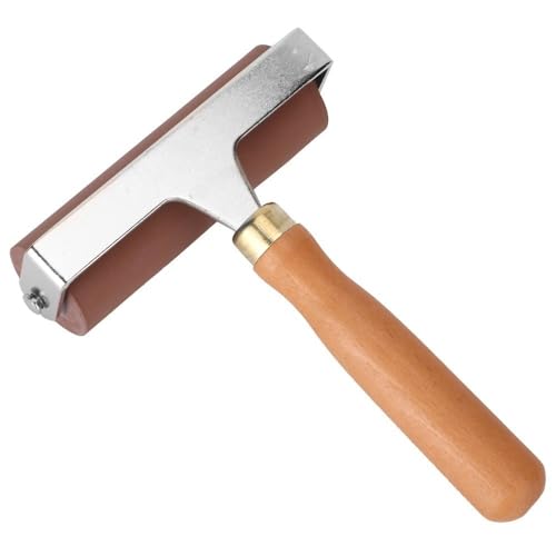 Anu Limen Soft Rubber Brayer High-Elasticity Roller for Printmaking, Scrapbooking & Art Crafts, Even Ink Application, Non-Slip Handle(5cm) - size: 5cm