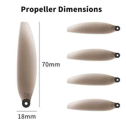 Toladrone 16 PCS Propellers for TD31LCD Drone, Low Noise Airscrew Blades, Quick-Release Replacement Blades Spare Accessories