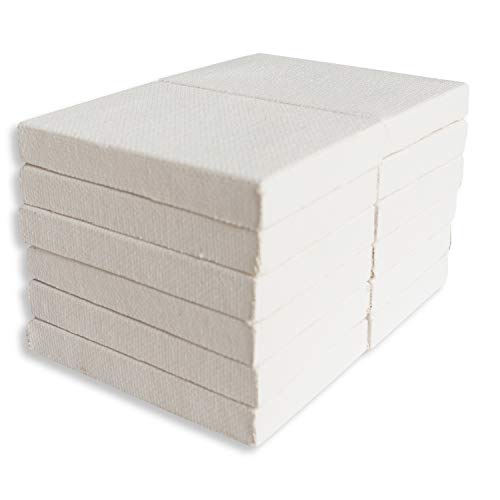 LWR CRAFTS Mini Stretched Canvas 2" X 3" Pack of 12 - size: 2"x3"x12