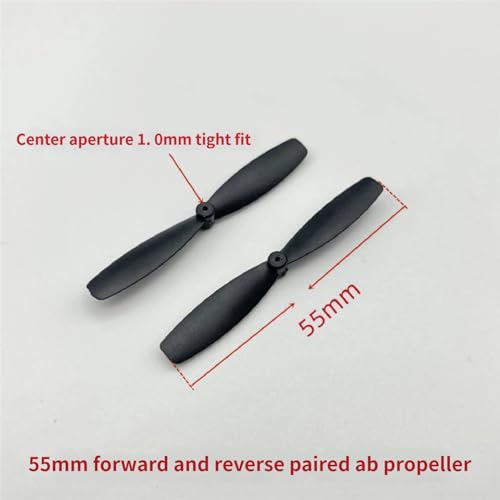 4pcs AB Propeller Blades 45-75mm Mini Drone Propellers, Compatible with Drones, Gliders, and Foam Aircraft (55mm) - style: 55mm