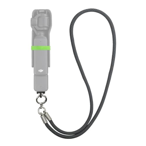 SOH Neck Lanyard Shoulder Strap with a 1/4" Screw for DJI Osmo Pocket 4/3 Camera Mount Accessories Compatible with Gopro 13/12/11/10/9, DJI Action 5 Pro/4/3, Insta360 X5/X4 and More (Black) - color: Black