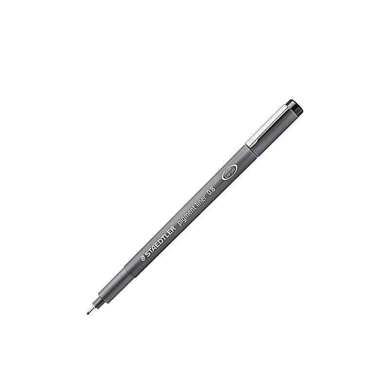 STAEDTLER Pigment Liner, 0.8mm, Black Ink (308-0.8), 0.8 mm - style: 0.8mm