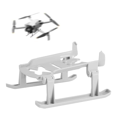 Landing Gear Extensions for DJI Mini 4 Pro Accessories, Lightweight Plastic Foldable Extended Leg Kit Compatible with Mini 4 Pro Drone Landing Protector (Gray)