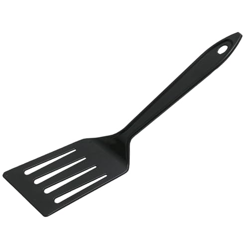 Hutzler 11-inch LOPOL Reinforced Nylon Slotted Spatula Turner, Set of 2 (Black) - color: Black