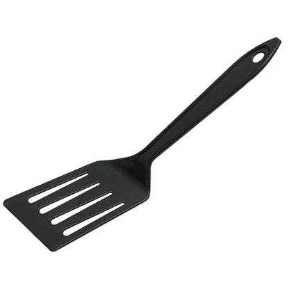 Hutzler 11-inch LOPOL Reinforced Nylon Slotted Spatula Turner, Set of 2 (Black) - color: Black