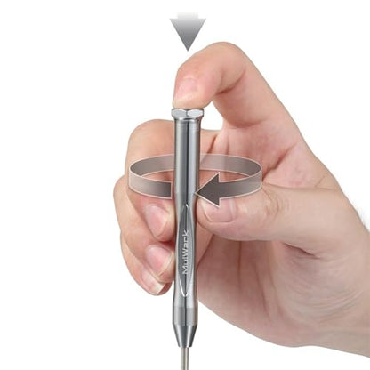 MULWARK Small Screwdriver Set, 6pcs Magnetic Mini Screwdriver Set, Micro Precision Flathead and Phillips Glasses Screwdriver with Case for Eyeglasses, Watches, Electronics, Phone And Computer
