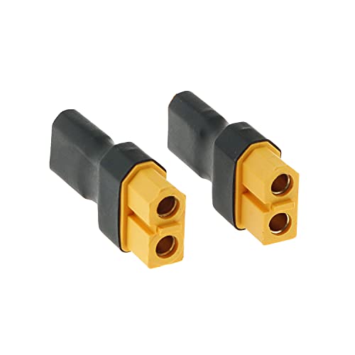 RLECS 2pcs XT-60 Female to XT-30 Male Wireless Connector for Drone FPV Wireless Connector