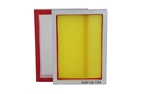 Aluminum Screen Printing Screens, Size 10 x 14 Inch Pre-Stretched Silk Screen Frame (200 Yellow Mesh) - size: 200 Yellow Mesh