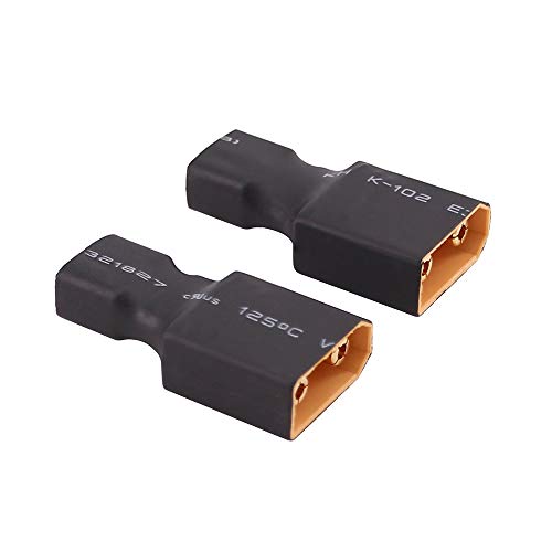 2pcs Male XT90 XT-90 to Female T Plug Connector Adapter(C99-2)