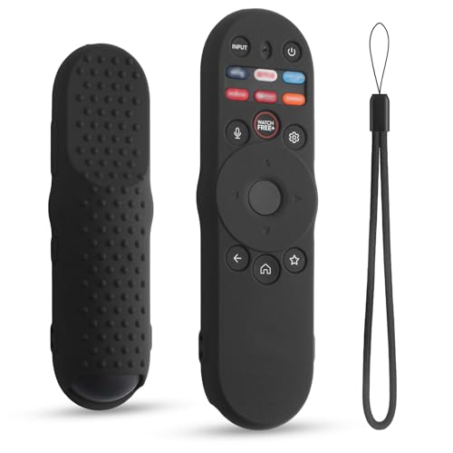Cover for Vizio Smart TV Remote XRT270 2023, Silicone Protector Case Replacement for Vizio Remote Control XRT270, Shockproof (Black) - color: Black