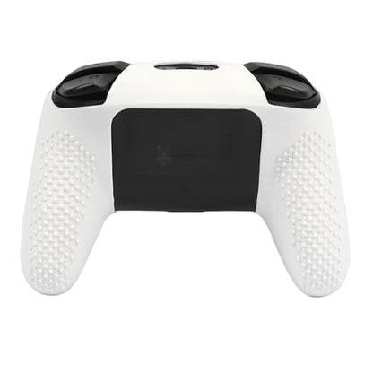 Wolf Controller Skin Cover for NS Switch Pro Controller, RALAN 1 Controller Skin+4 Customised Thumb Grips Caps Accessories - color: Wolf White Red
