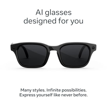 Meta Glasses, Adventurer AI Glasses - color: Classic Black/Polarized Grey Lenses, size: Standard