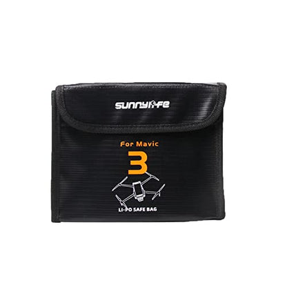 Lipo Battery Bag for DJI Mavic 3 Pro/Classic Battery (Large) - size: Large (for 3pcs batteries)
