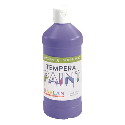 Kaplan Early Learning Company Kaplan Washable Tempera Paint - 16 oz - Set of 8