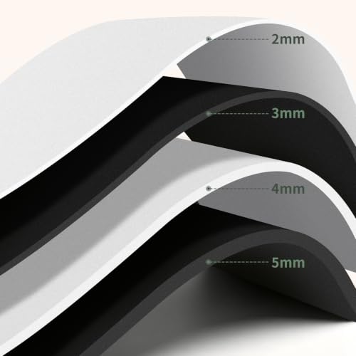 Foam Craft Sheets, 38x100CM EVA Foam Roll, 3MM White DIY Handcraft Sheets - color: WHITE-15x39in-3MM