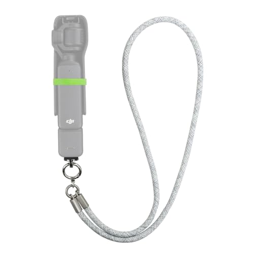 SOH DJI Osmo Pocket 4/3 Neck Lanyard Shoulder Strap Mount, Camera Neck Lanyad Strap w 1/4" Screw Compatible with Gopro 13/12/11, DJI Action 5 Pro/4/3,OSMO 360, Insta360 X5/X4 and More (Gray) - color: Gray