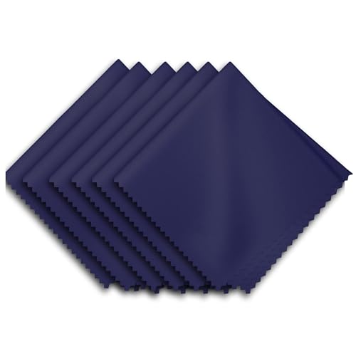 Extra Large Microfiber Cleaning Cloths(12"x 12") for Glasses or Eyeglass, Phone,Computer Screen,Camera Lens,Eye Glasses Lens Cleaner,Eyeglass Cleaner Cloths Wipes for Delicate Surface(6 Pcs)
