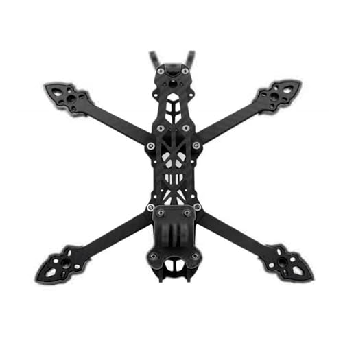 RC FPV Quadcopter Mounting Base Kit, 3D Printed Motor Camera Antenna Mounts for FPV Drone Protection Lightweight Frame Accessorie (Black)