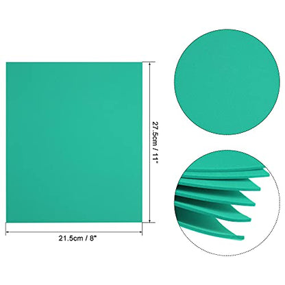uxcell Dark Green EVA Foam Sheets 11 x 8 inch 1.7mm Thickness for Crafts DIY Projects, 12 Pcs - color: Dark Green