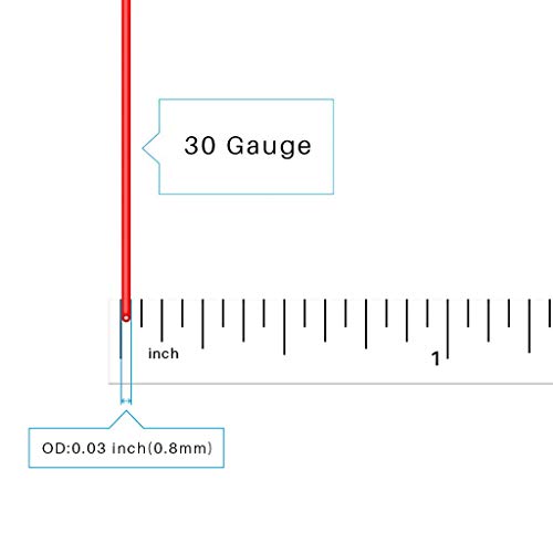 BNTECHGO 30 AWG Silicone Wire Red Black 100ft Stranded Tinned Copper Wire - size: 30 Gauge, 100ft per color