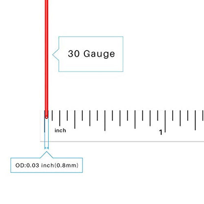 BNTECHGO 30 AWG Silicone Wire Red Black 100ft Stranded Tinned Copper Wire - size: 30 Gauge, 100ft per color