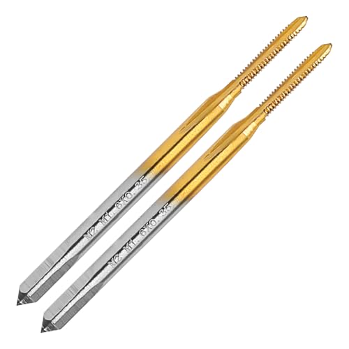 2Pc M1.6 x 0.35 Thread Tap for Metal,M1.6x0.35 M2 HSS Thread Milling Tap - size: M1.6x0.35 - 2Pcs