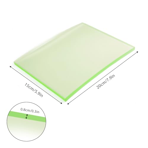 Leather Craft Punch Pad, Rubber Mute Board for Stamping, 7.9x5.9x0.3 - size: 7.9x5.9x0.3"