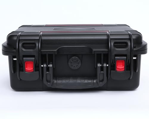 15in Waterproof Hard Case with DIY Customizable Foam Insert (13.5 x 10 x 6in Interior) - color: Black-15in