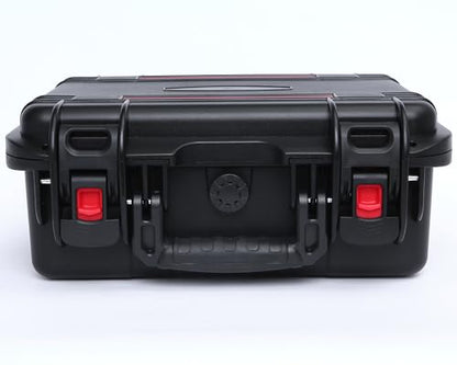 15in Waterproof Hard Case with DIY Customizable Foam Insert (13.5 x 10 x 6in Interior) - color: Black-15in