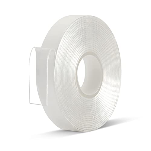 Double Sided Tape Heavy Duty, Clear, Acrylic, Sticky Nano Mounting Tape - size: 1/2"