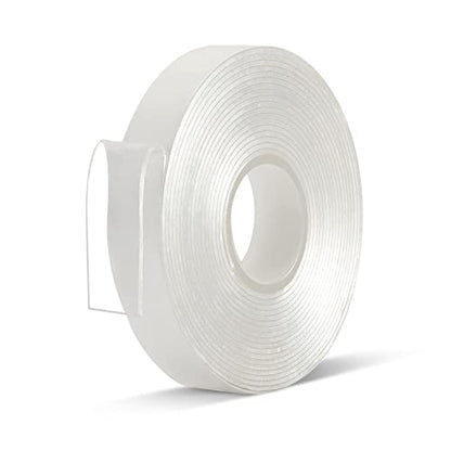 Double Sided Tape Heavy Duty, Clear, Acrylic, Sticky Nano Mounting Tape - size: 1/2"