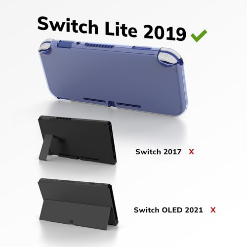 Younik Switch Lite Case, Portable Switch Lite Carrying Case, 14 in 1 Accessories Kit with Carrying Case, Protective Cover, Game Card Case, Screen Protectors, Thumb Grips, Pendant and straps (Black) - color: Black