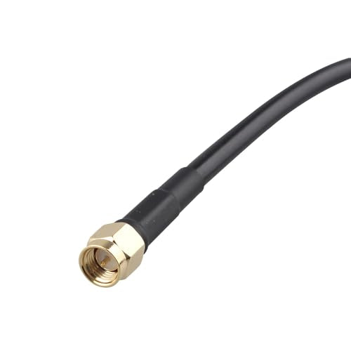 SMA Male to N Female Adapter Cable Bulkhead Mount RG58 Coaxial Cable 15cm/6 inch Compatible with 4G LTE Wireless Router Cellular Gateway ADS-B Receiver RTL-SDR USB Dongle IP Security Camera - size: 15cm