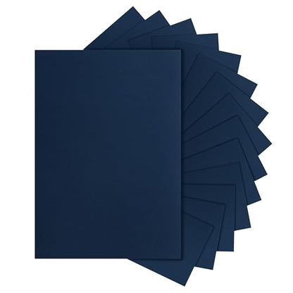 Silunkia 40 Sheets Navy Blue Cardstock 8.5 x 11 Crafts Paper 75lb - color: Navy Blue