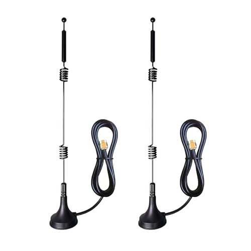 2-Pack Dual Band WiFi 2.4GHz 5GHz 5.8GHz Magnetic SMA Antenna